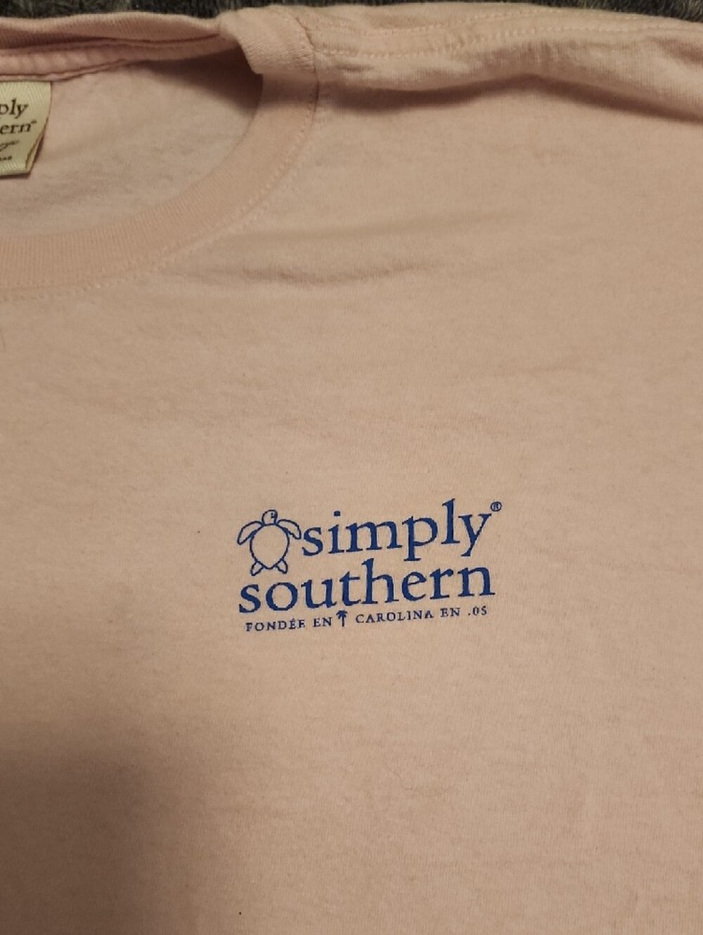 Simply Southern Women's Pink OBX Graphic Short Sleeve Tee - Picture 3 of 4